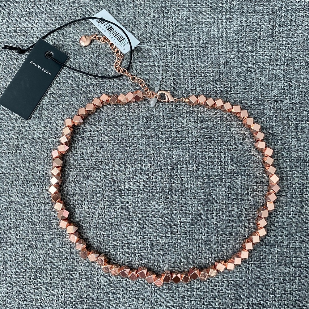 BaubleBar Rose Gold Statement Necklace